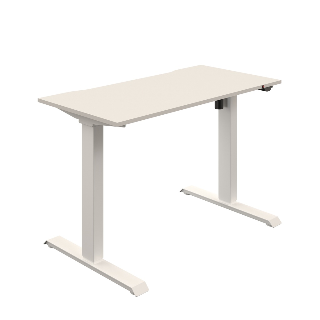 Okoform Heated Single Motor Height Adjustable Desk (FSC) | 1200X600 | White/White | 