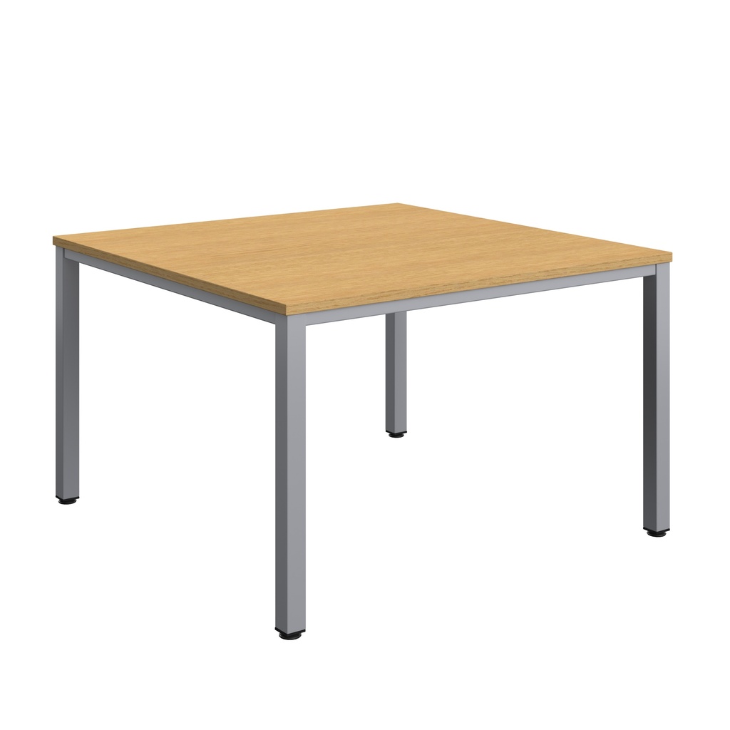 Fraction Infinity Square Meeting Table (FSC) | 1200 X 1200 | Sorano Oak/Silver