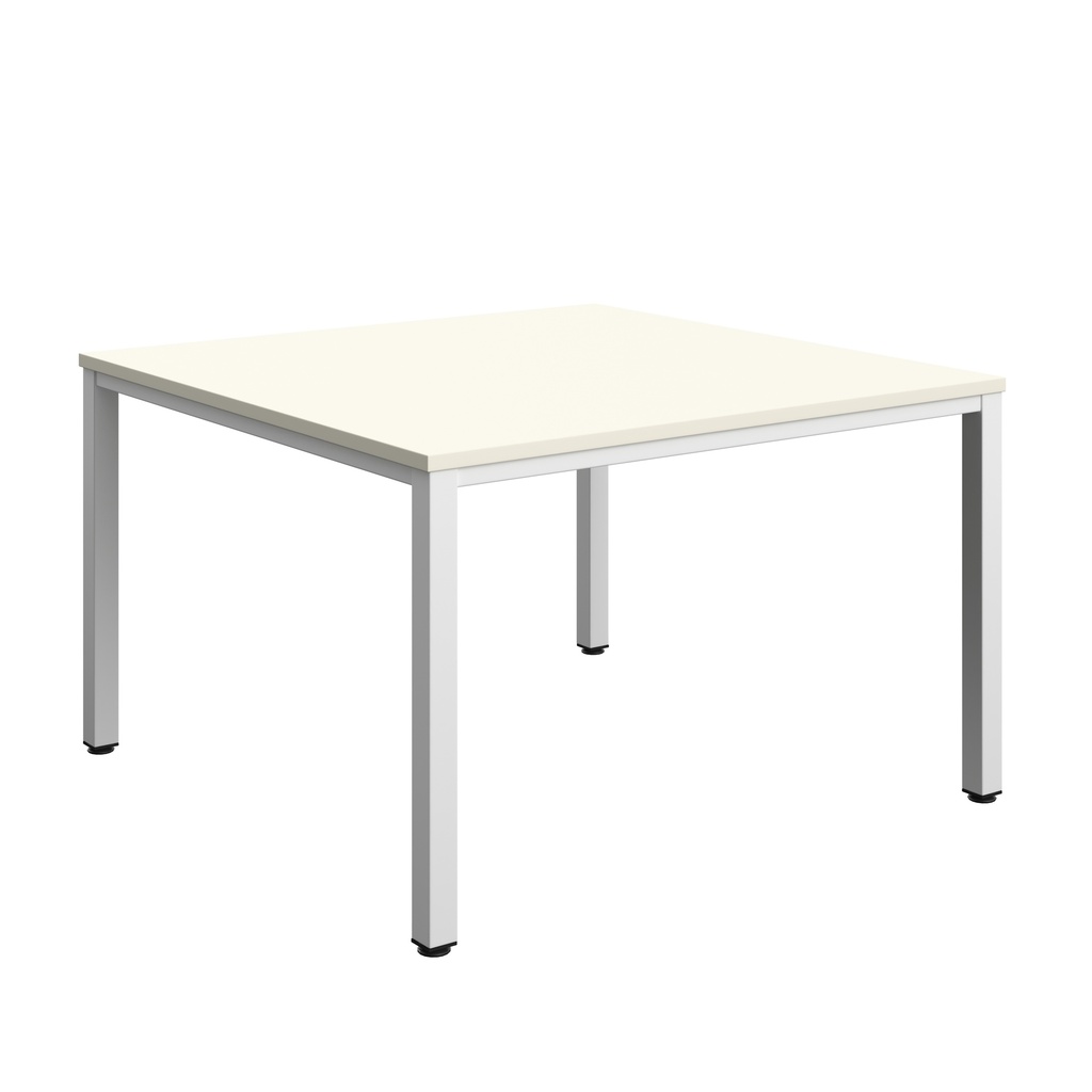 Fraction Infinity Square Meeting Table (FSC) | 1200 X 1200 | White/White