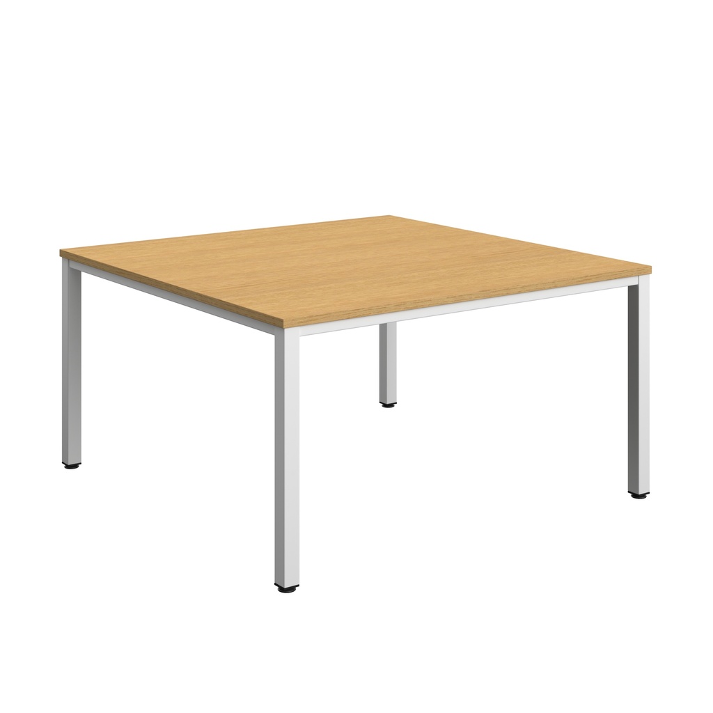 Fraction Infinity Square Meeting Table (FSC) | 1400 X 1400 | Sorano Oak/White