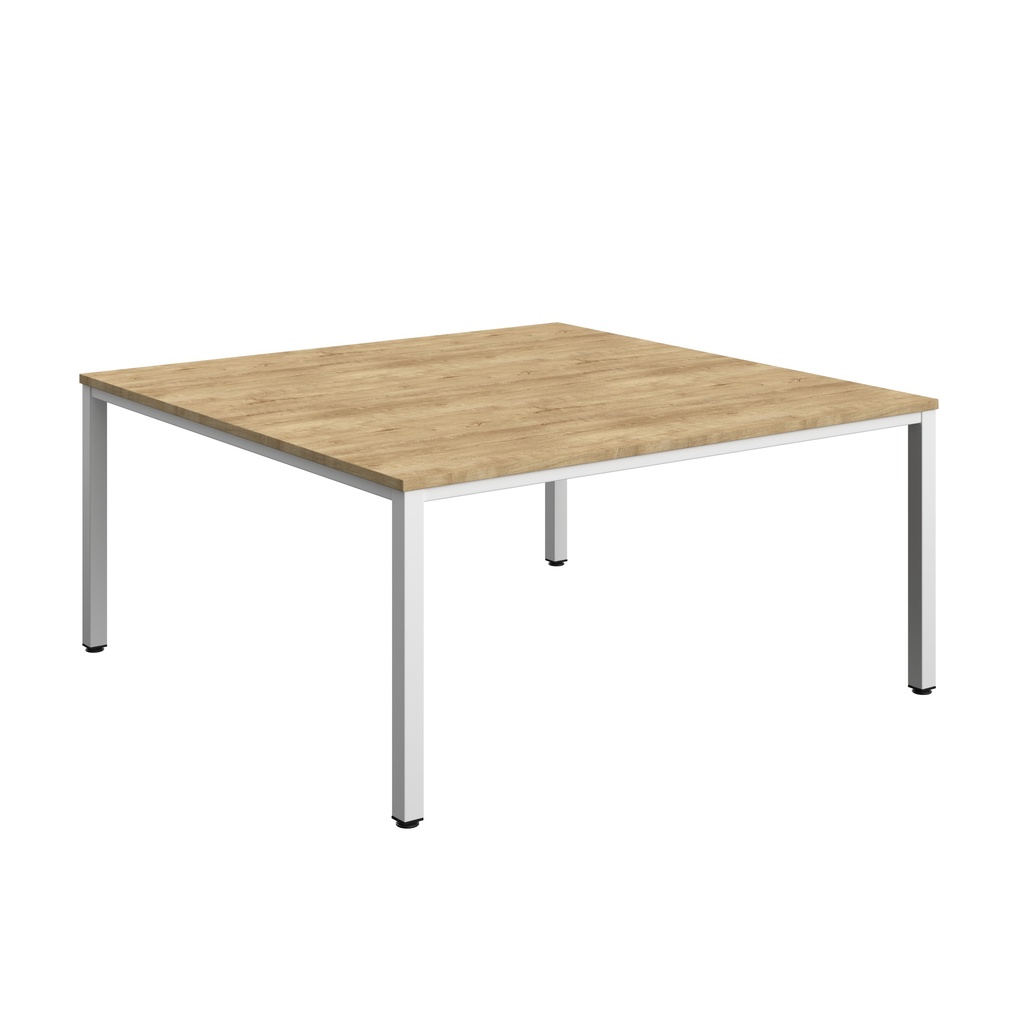 Fraction Infinity Square Meeting Table (FSC) | 1600 X 1600 | Natural Nebraska Oak/White