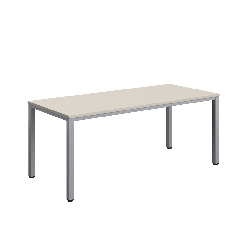 Fraction Infinity Rectangular Meeting Table (FSC) | 1800 X 800 | Grey/Silver