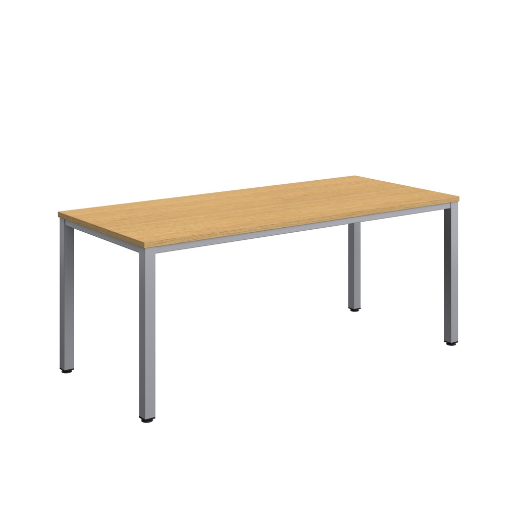 Fraction Infinity Rectangular Meeting Table (FSC) | 1800 X 800 | Sorano Oak/Silver