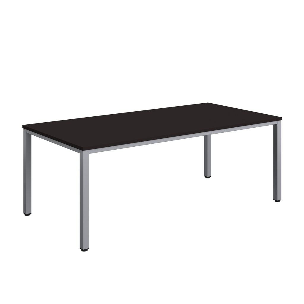 Fraction Infinity Rectangular Meeting Table (FSC) | 2000 X 1000 | Anthracite/Silver