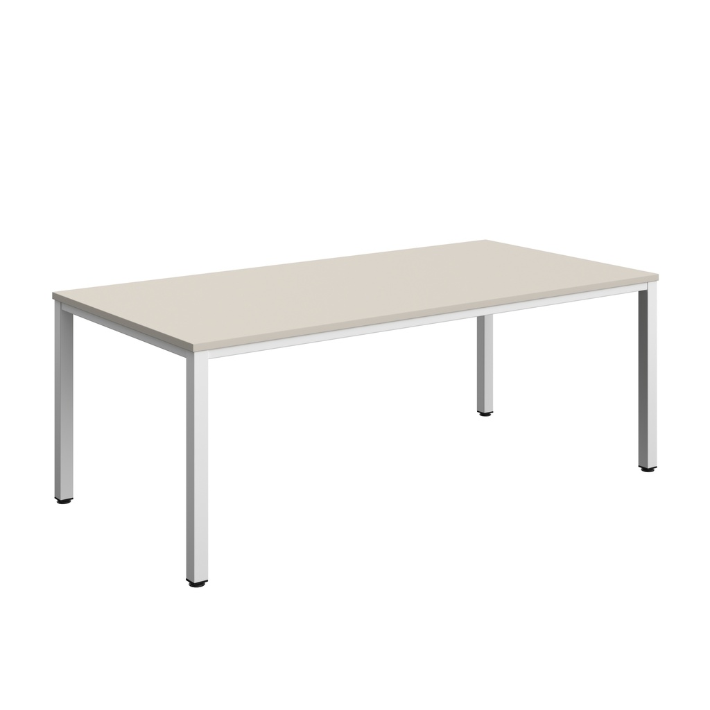 Fraction Infinity Rectangular Meeting Table (FSC) | 2000 X 1000 | Grey/White