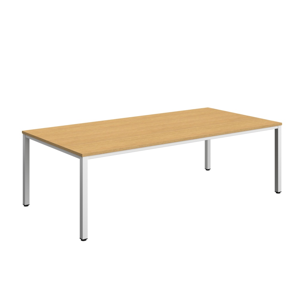 Fraction Infinity Rectangular Meeting Table (FSC) | 2400 X 1200 | Sorano Oak/White