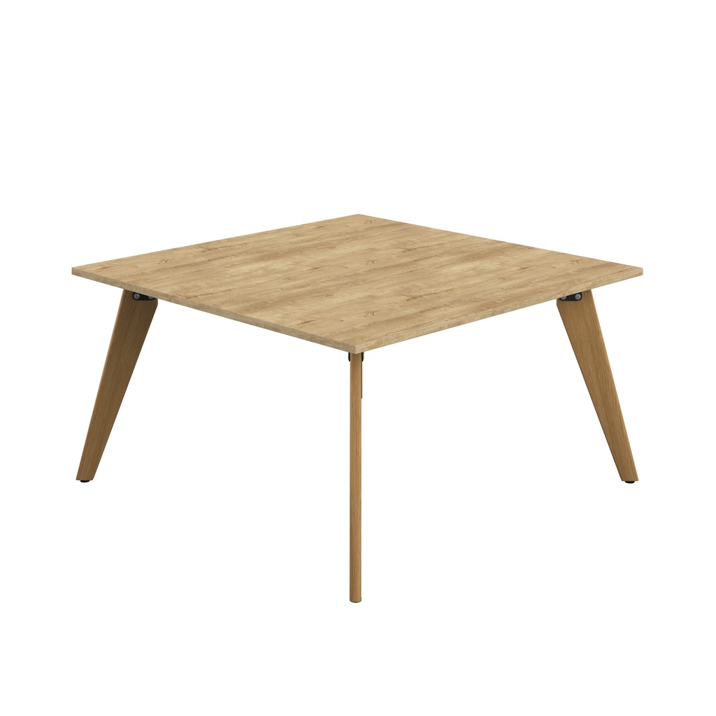 Plateau Square Table (FSC) | 1400mm | Natural Nebraska Oak