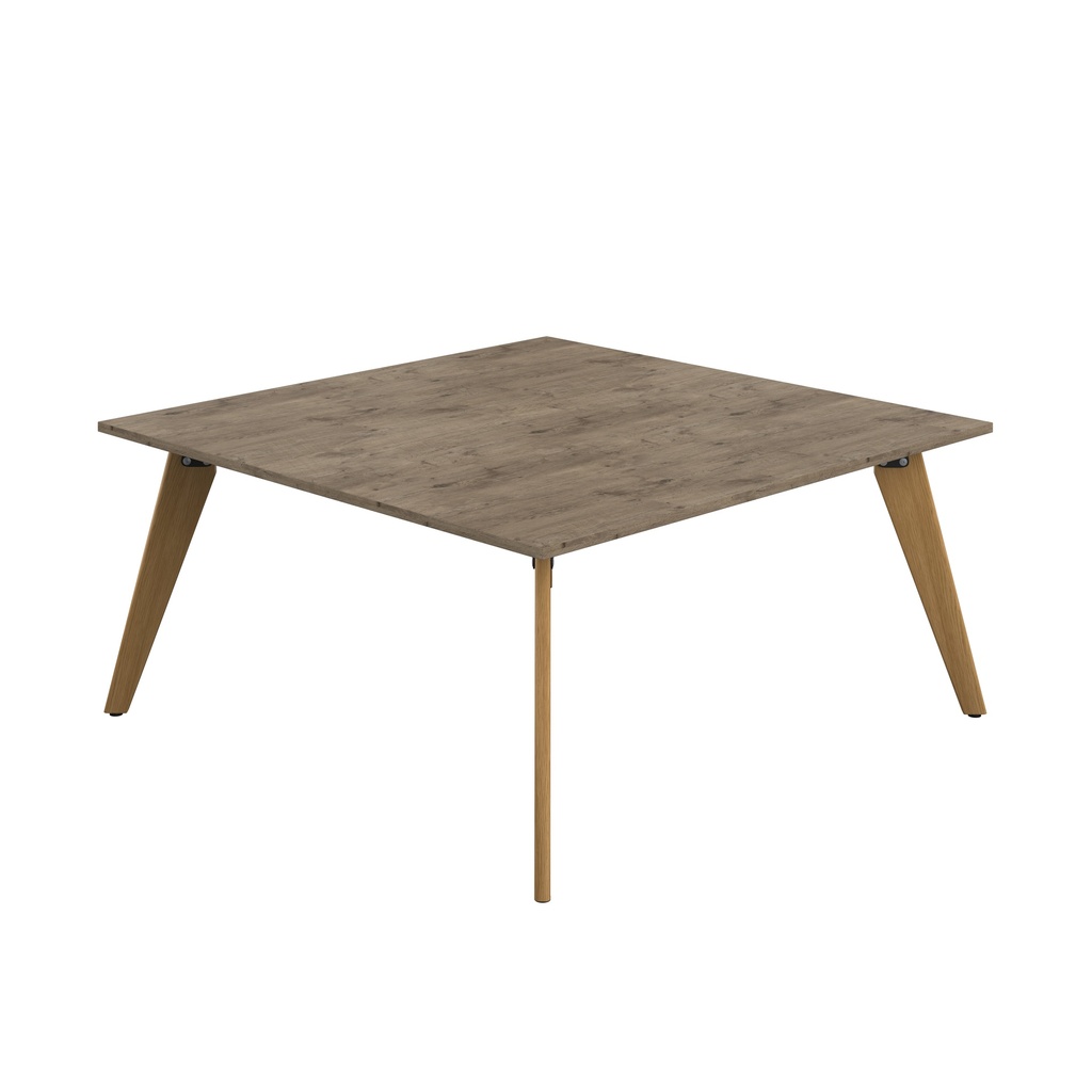 Plateau Square Table (FSC) | 1600mm | Grey Nebraska Oak