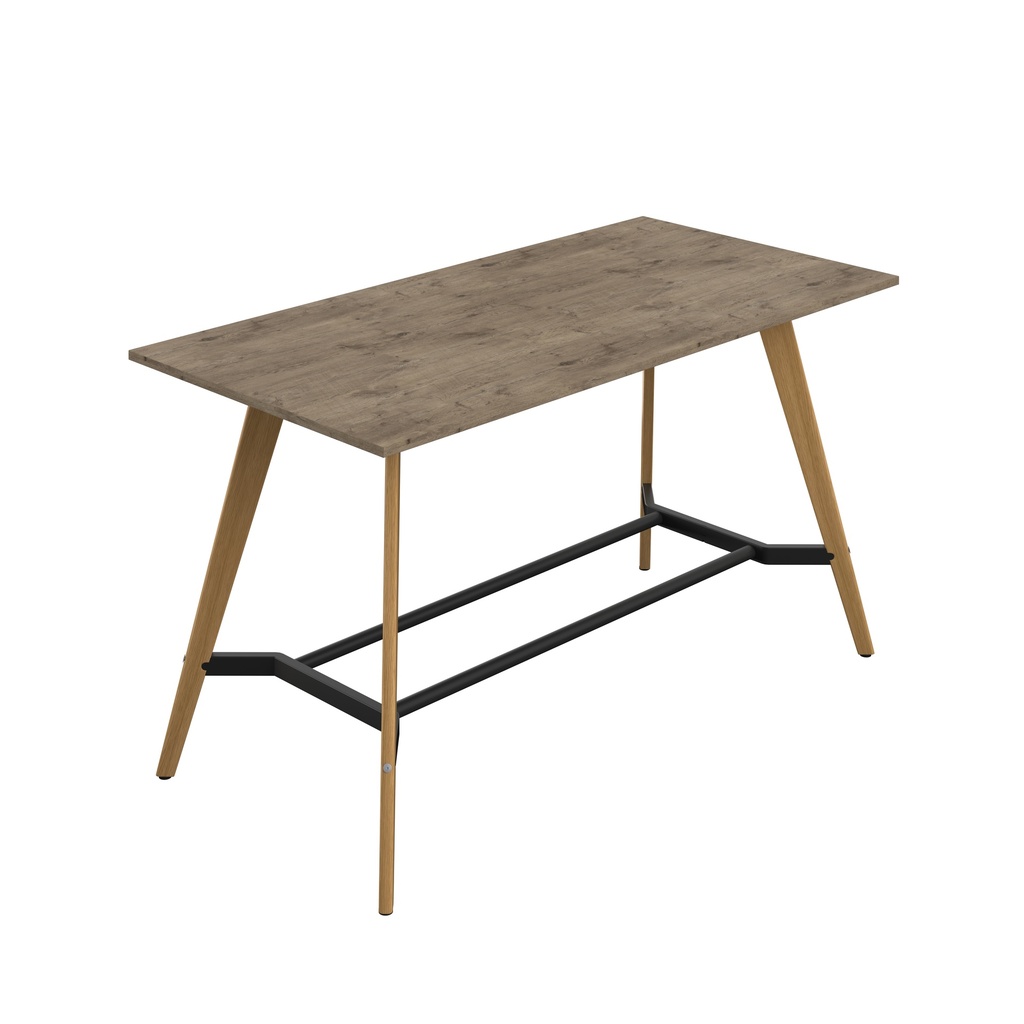 Plateau Poseur Rectangular Table (FSC) | 2000 X 1000 | Grey Nebraska Oak