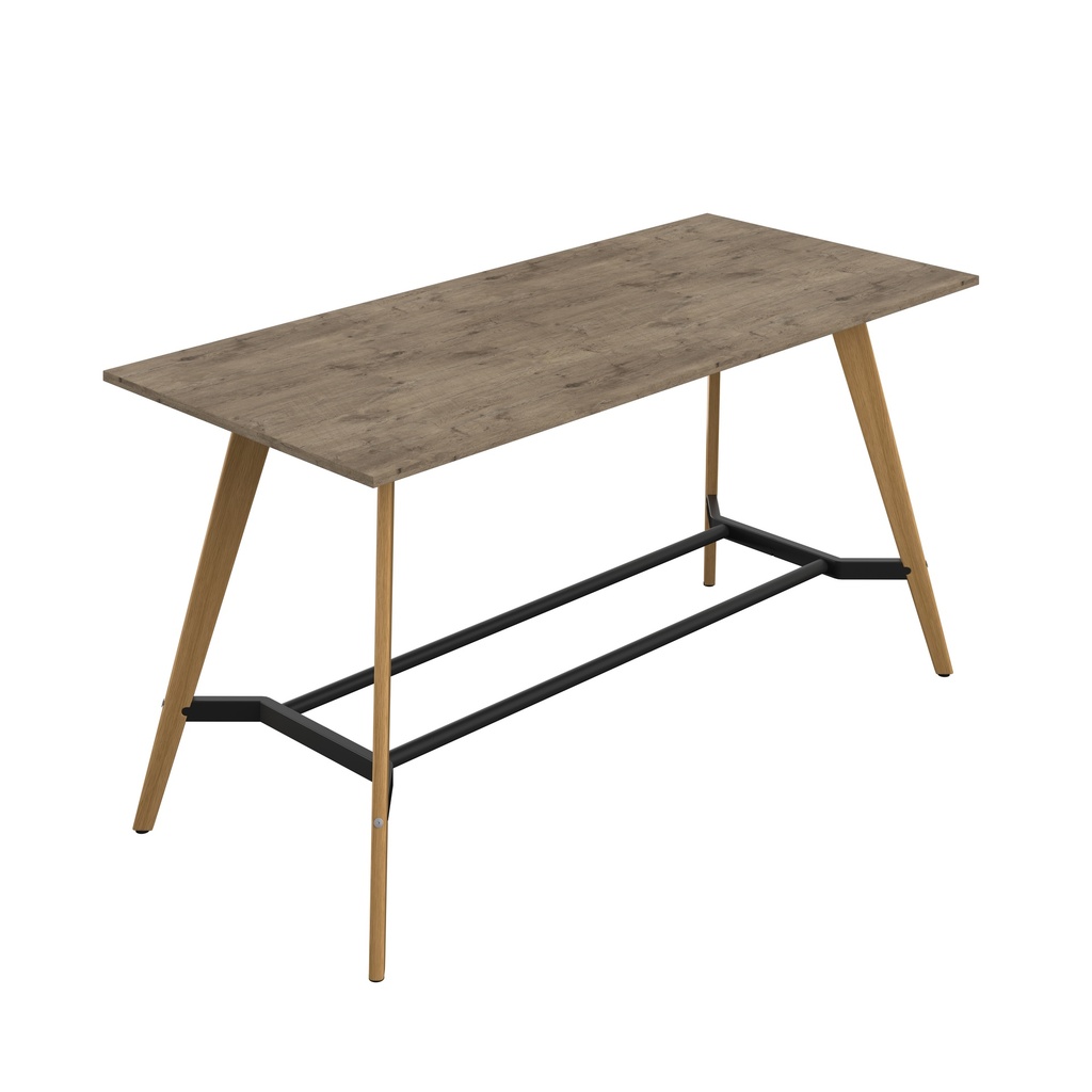 Plateau Poseur Rectangular Table (FSC) | 2200 X 1000 | Grey Nebraska Oak