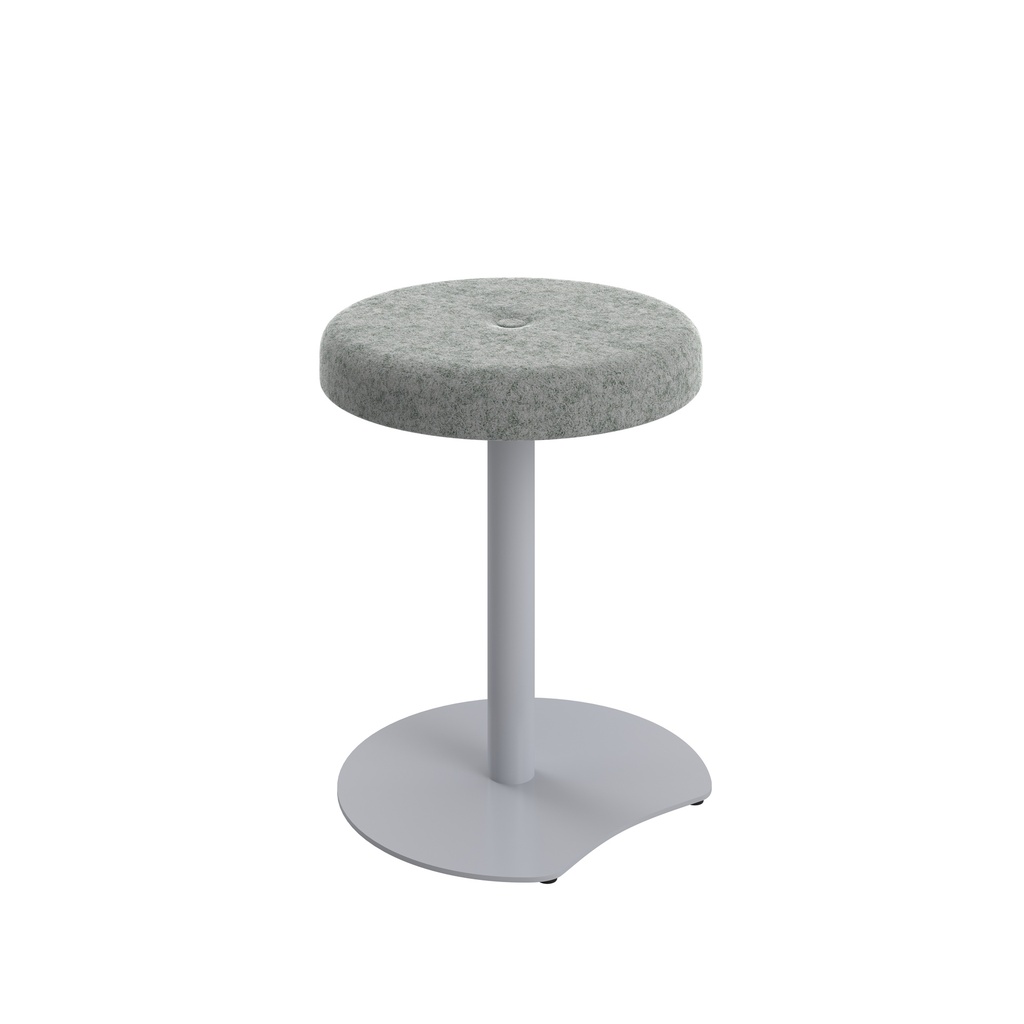 Contract Low Silver Frame, Button Top Stool Unlimited Band 1