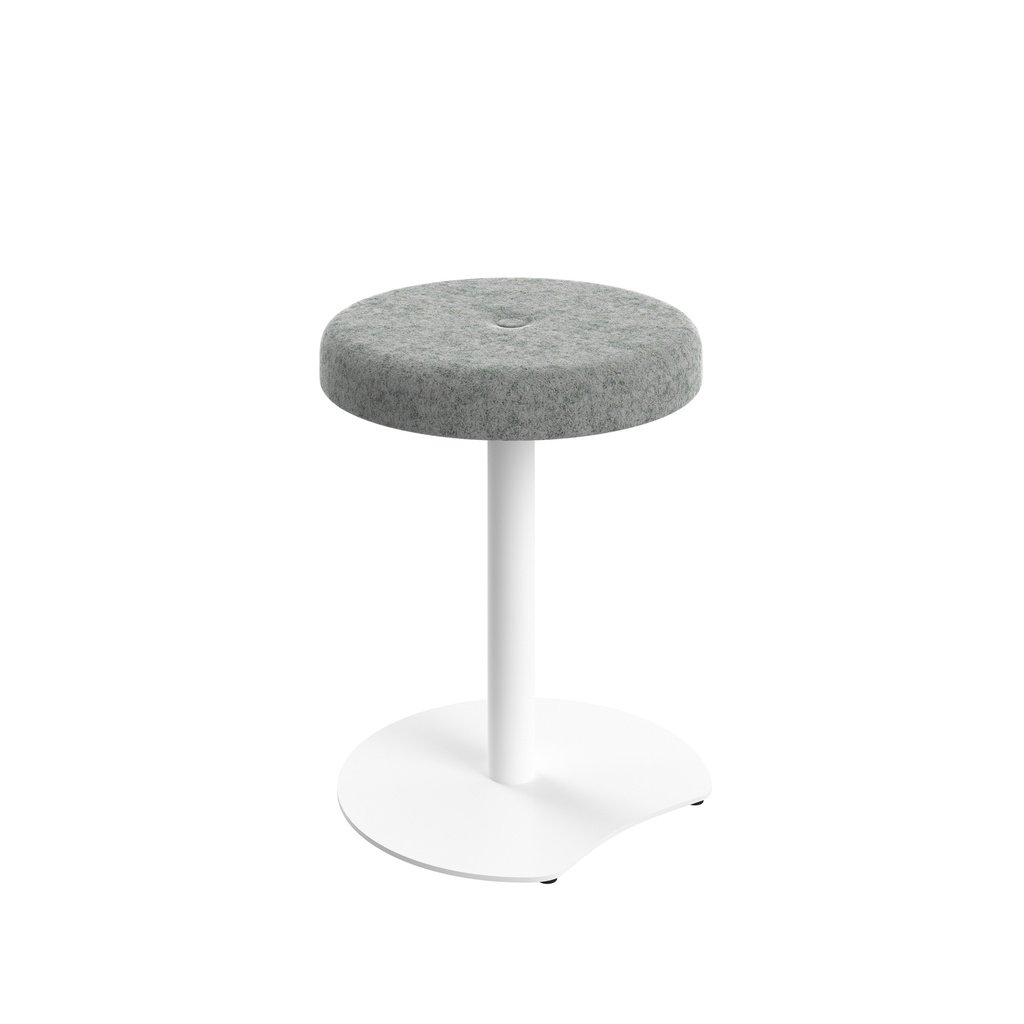 Contract Low White Frame, Button Top Stool Unlimited Band 1