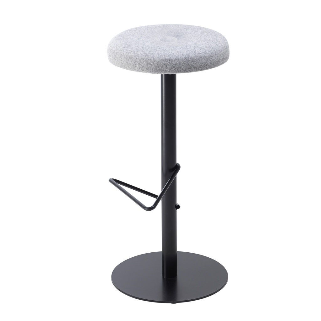 Contract High Black Frame, Wire Footrest Button Top Stool Unlimited Band 2