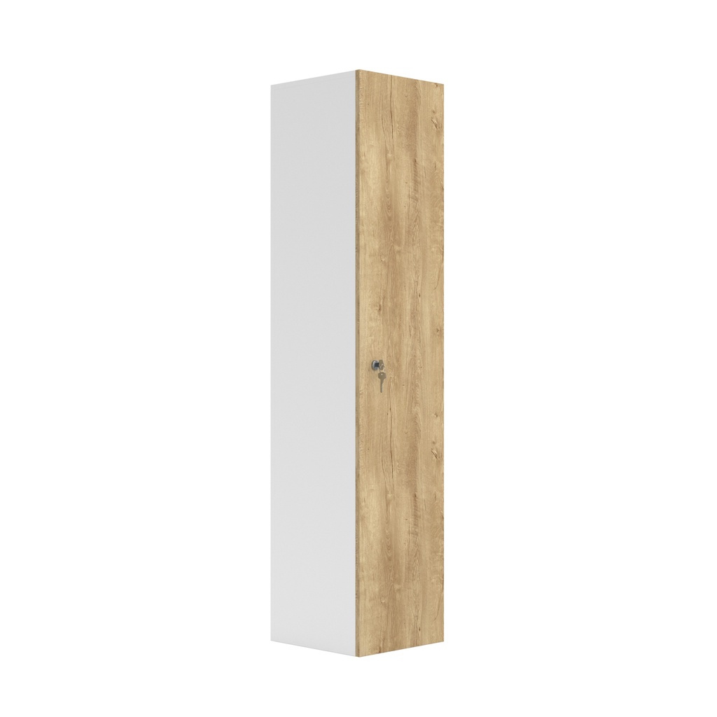 Wooden Locker (FSC) | 1 Door | Natural Nebraska Oak