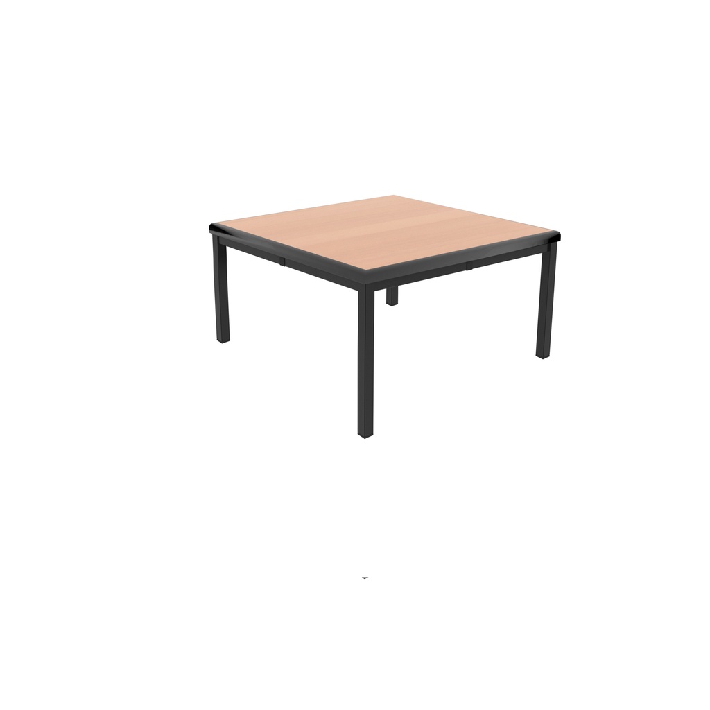 T-Table Flat Pack Table|600X600X460| Beech/Black