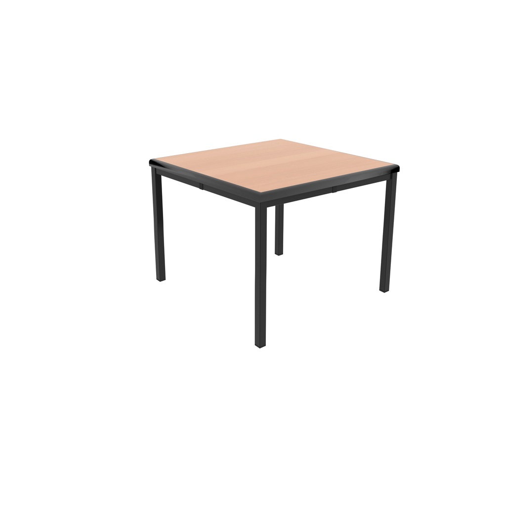 T-Table Flat Pack Table|600X600X530| Beech/Black