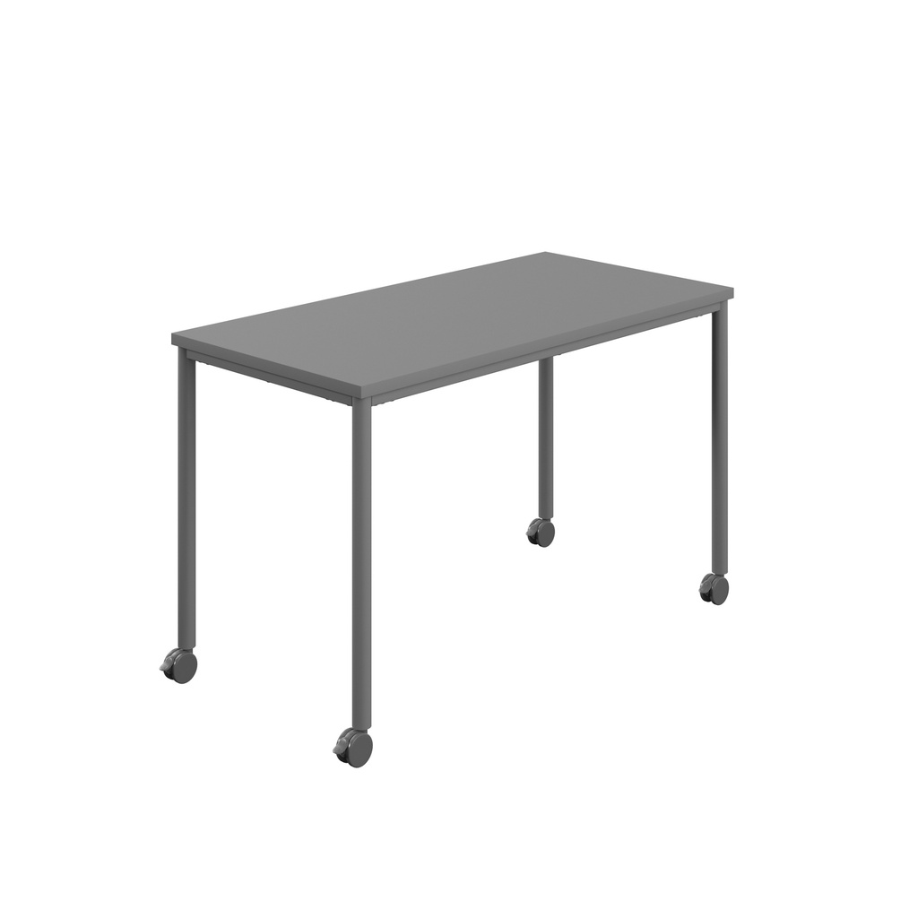 Titan Mobile Rectangular Table (FSC) | 1200 X 600 | Anthracite/Anthracite