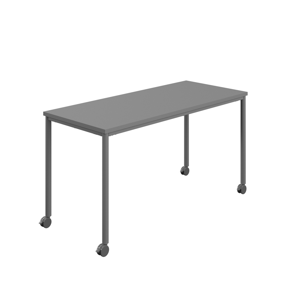 Titan Mobile Rectangular Table (FSC) | 1800 X 600 | Anthracite/Anthracite