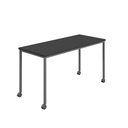 Titan Mobile Rectangular Table (FSC) | 1800 X 600 | Anthracite/Black