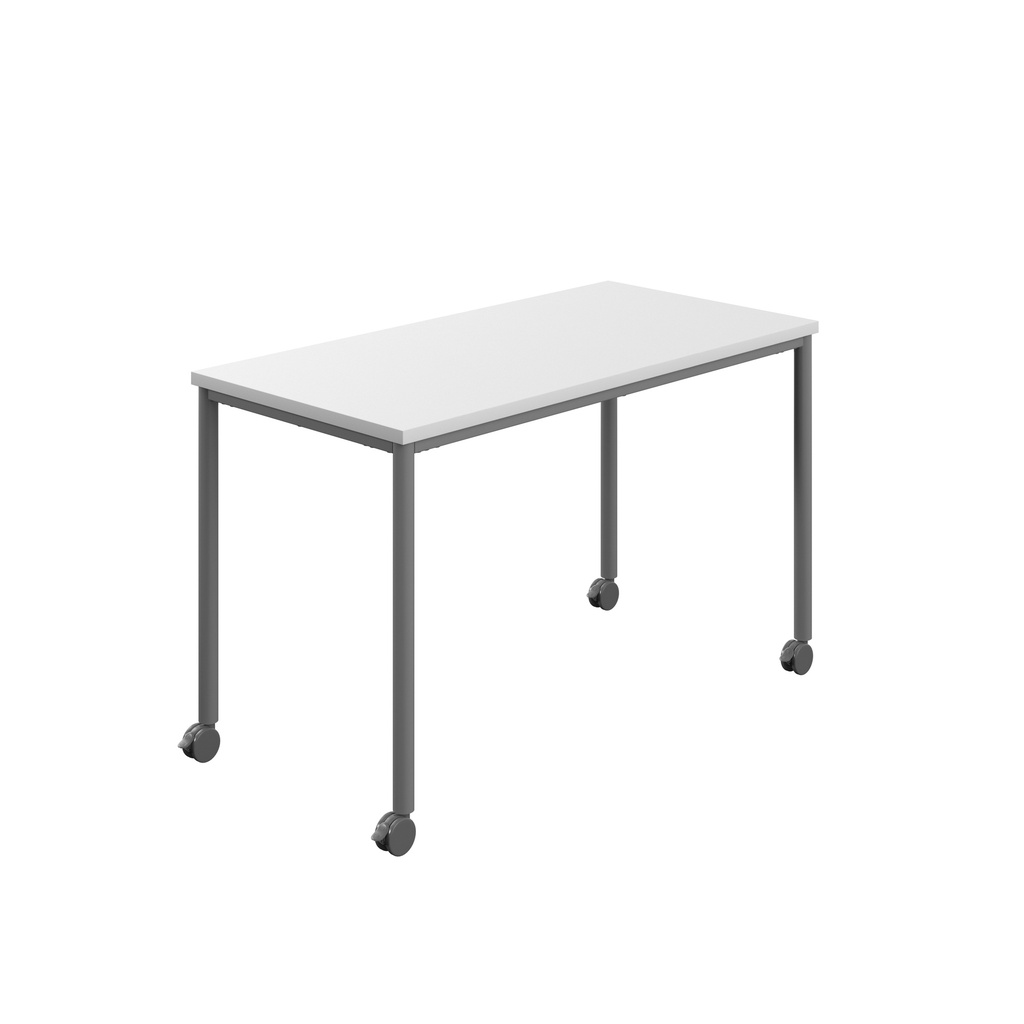 Titan Mobile Rectangular Table (FSC) | 1200 X 600 | Anthracite/White