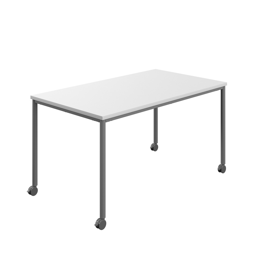 Titan Mobile Rectangular Table (FSC) | 1600 X 600 | Anthracite/White