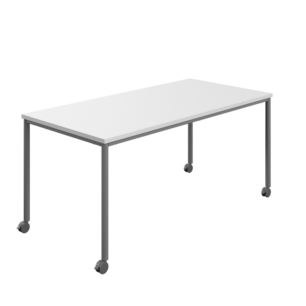 Titan Mobile Rectangular Table (FSC) | 1800 X 800 | Anthracite/White