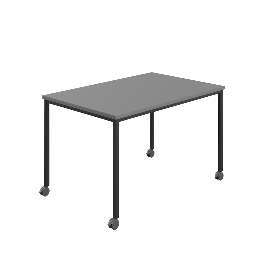 Titan Mobile Rectangular Table (FSC) | 1400 X 600 | Black/Anthracite