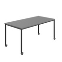 Titan Mobile Rectangular Table (FSC) | 1400 X 800 | Black/Anthracite