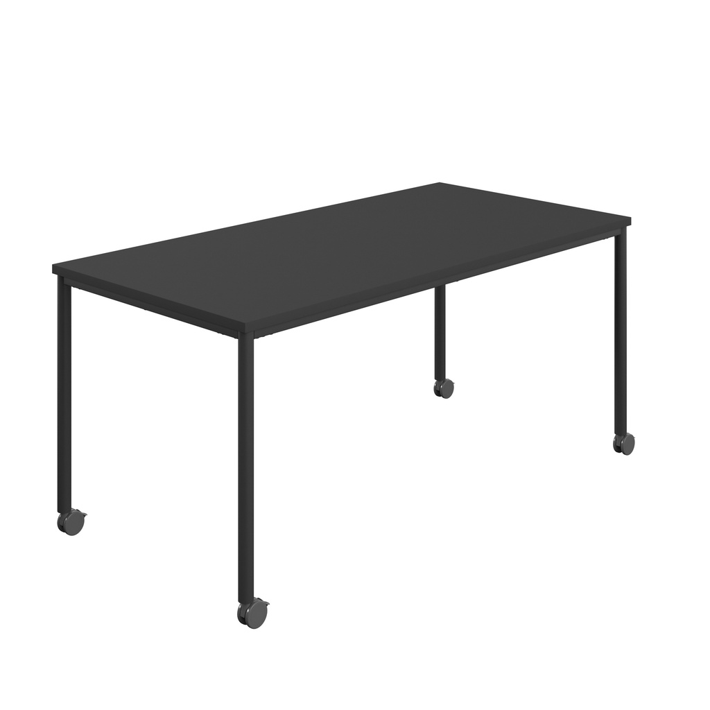 Titan Mobile Rectangular Table (FSC) | 1400 X 800 | Black/Black