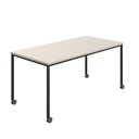 Titan Mobile Rectangular Table (FSC) | 1400 X 800 | Black/Grey