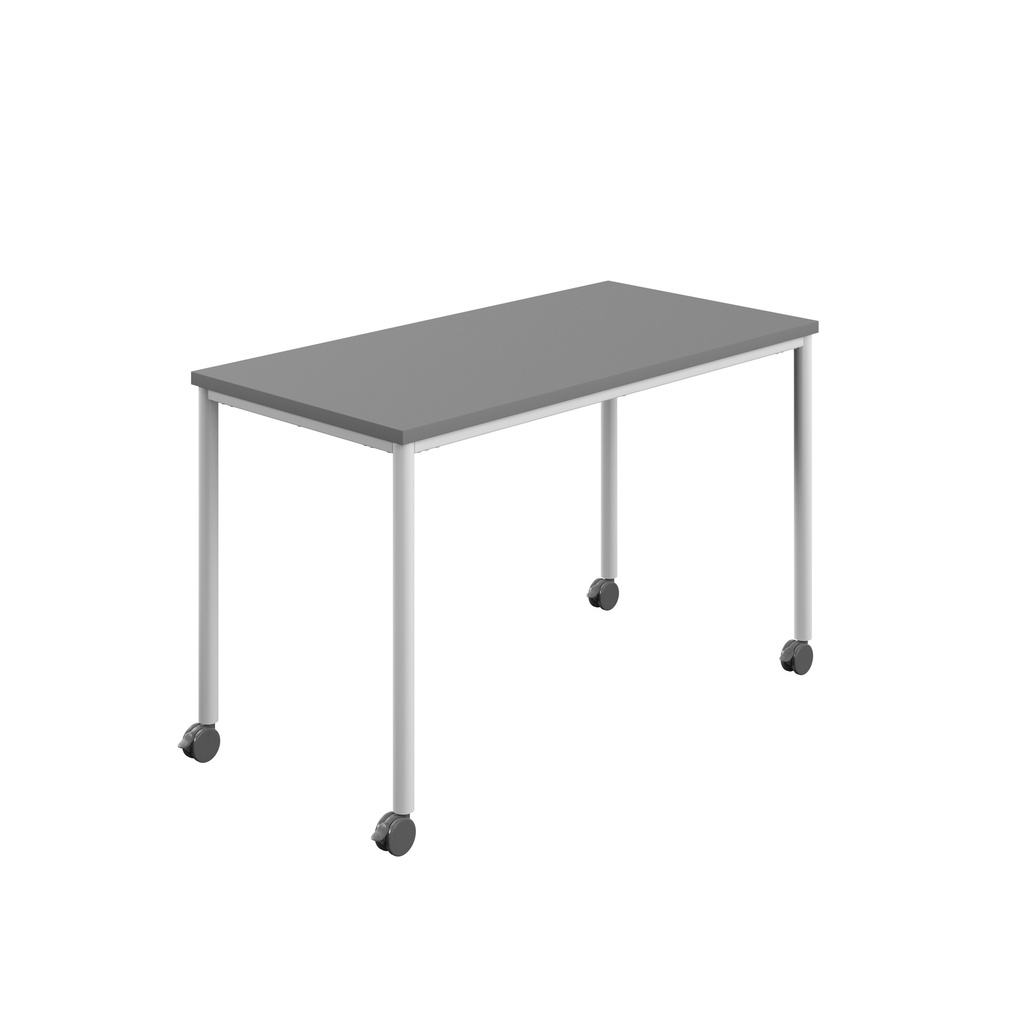 Titan Mobile Rectangular Table (FSC) | 1200 X 600 | White/Anthracite