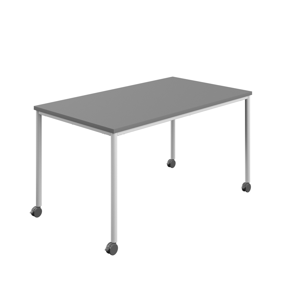 Titan Mobile Rectangular Table (FSC) | 1600 X 600 | White/Anthracite