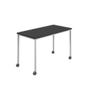 Titan Mobile Rectangular Table (FSC) | 1200 X 600 | White/Black