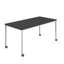 Titan Mobile Rectangular Table (FSC) | 1400 X 800 | White/Black