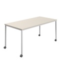 Titan Mobile Rectangular Table (FSC) | 1800 X 800 | White/Grey