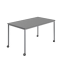 Titan Mobile Rectangular Table (FSC) | 1600 X 600 | Silver/Anthracite