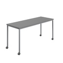 Titan Mobile Rectangular Table (FSC) | 1200 X 800 | Silver/Anthracite