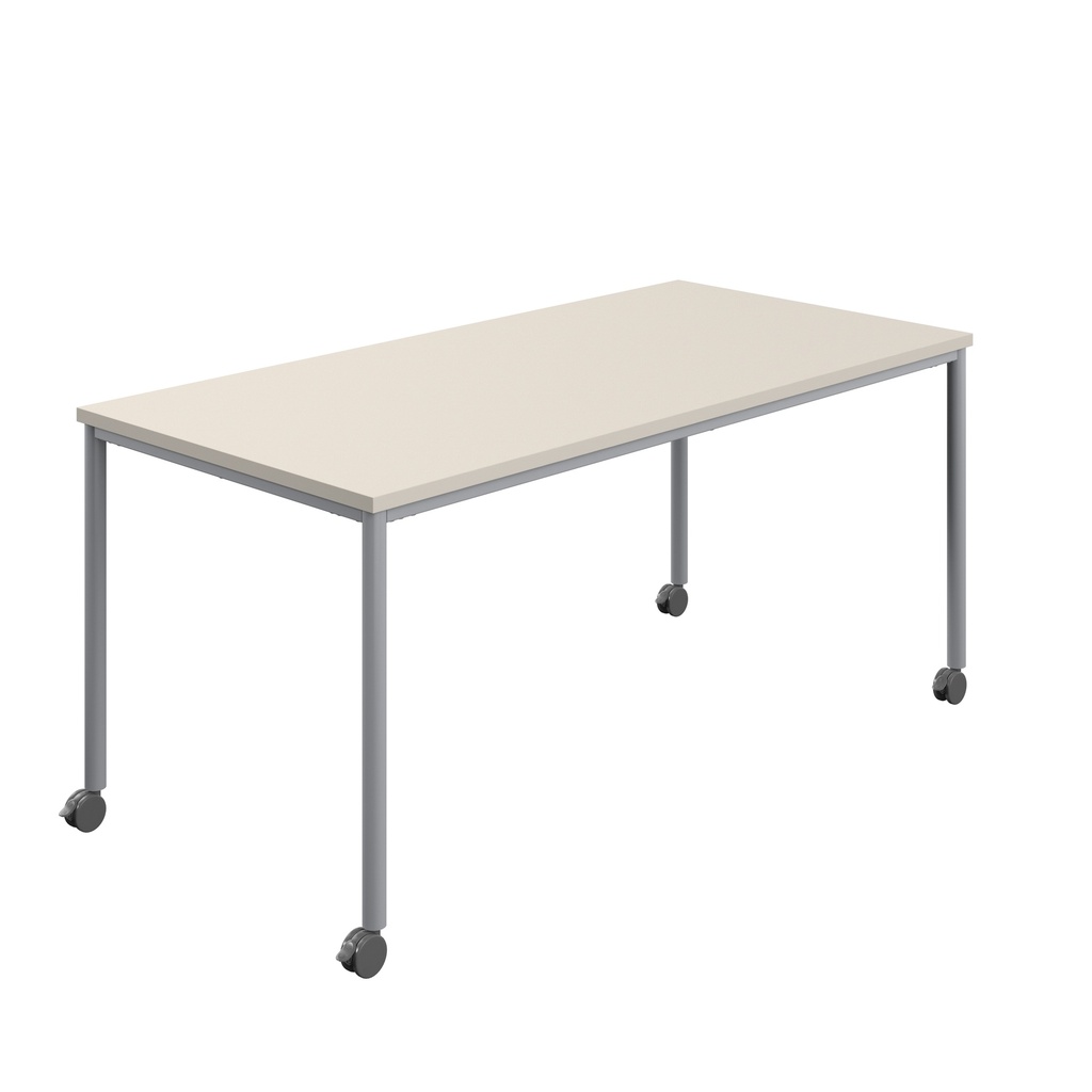 Titan Mobile Rectangular Table (FSC) | 1800 X 800 | Silver/Grey