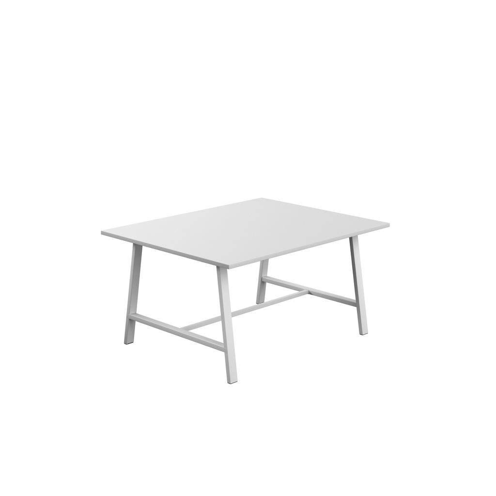 Titan Low Maker Rectangular Table (FSC) | 1500 X 1000 | White/White