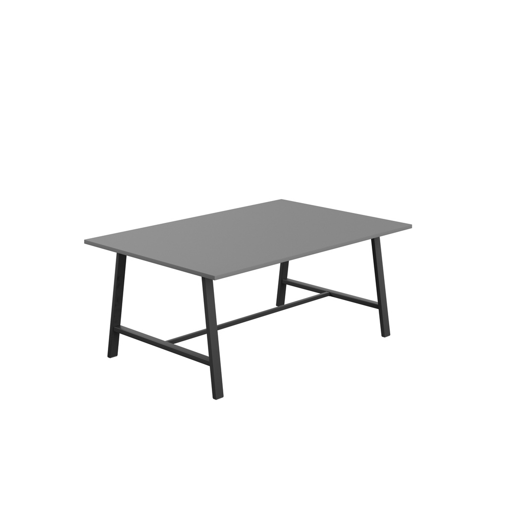 Titan Low Maker Rectangular Table (FSC) | 1800 X 1000 | Black/Anthracite