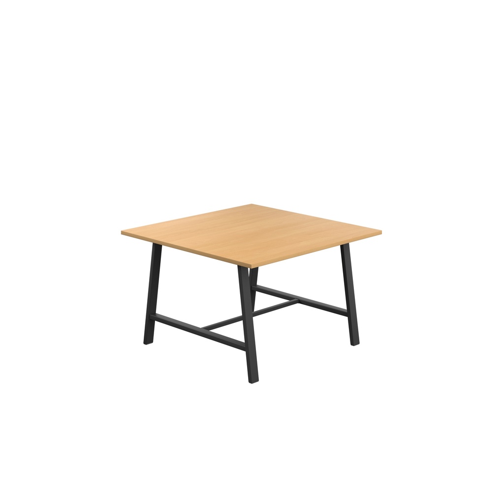 Titan Low Maker Rectangular Table (FSC) | 1200 X 1000 | Black/Ellmau Beech