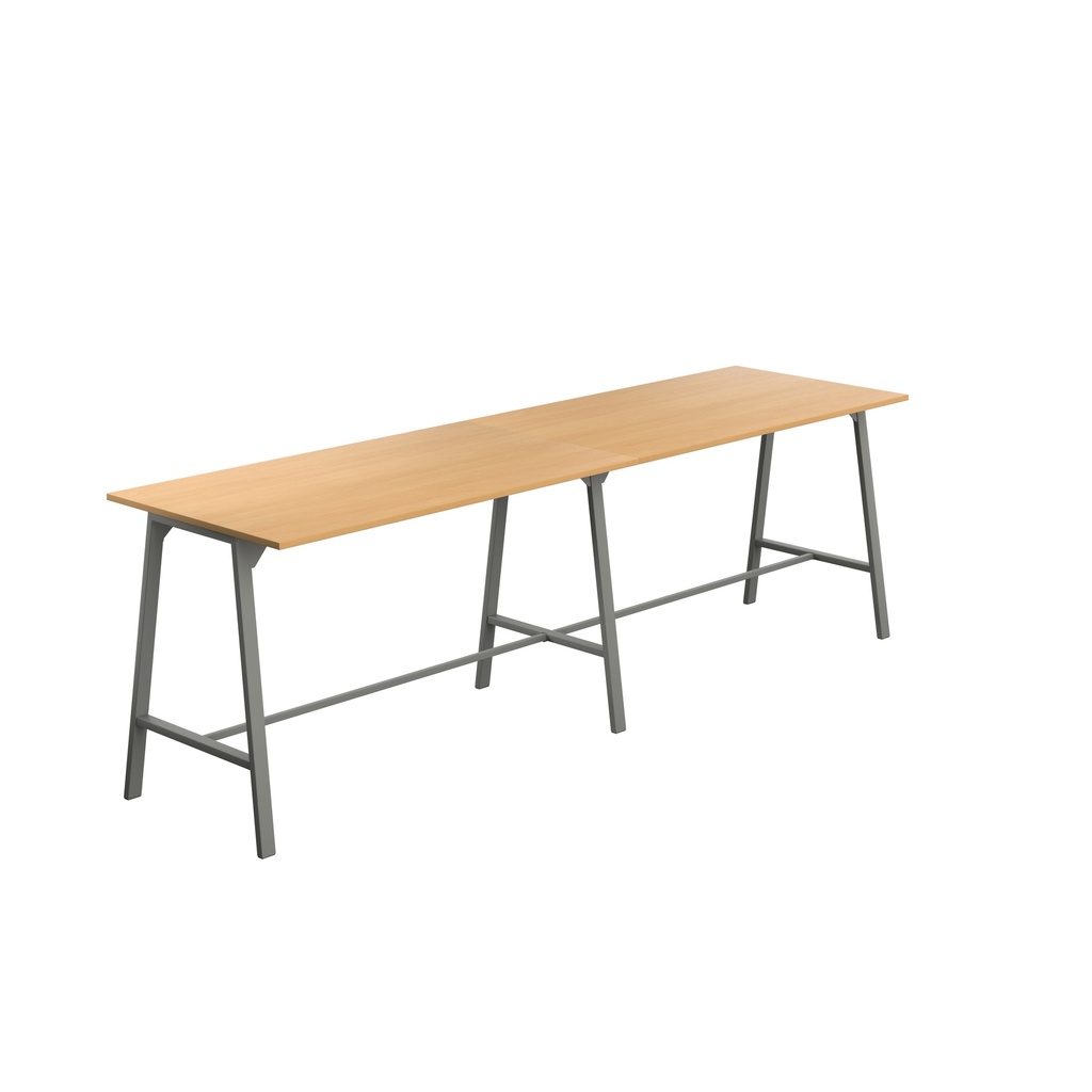 Titan High Maker Rectangular Table (FSC) | 1800 X 1000 | Anthracite/Ellmau Beech