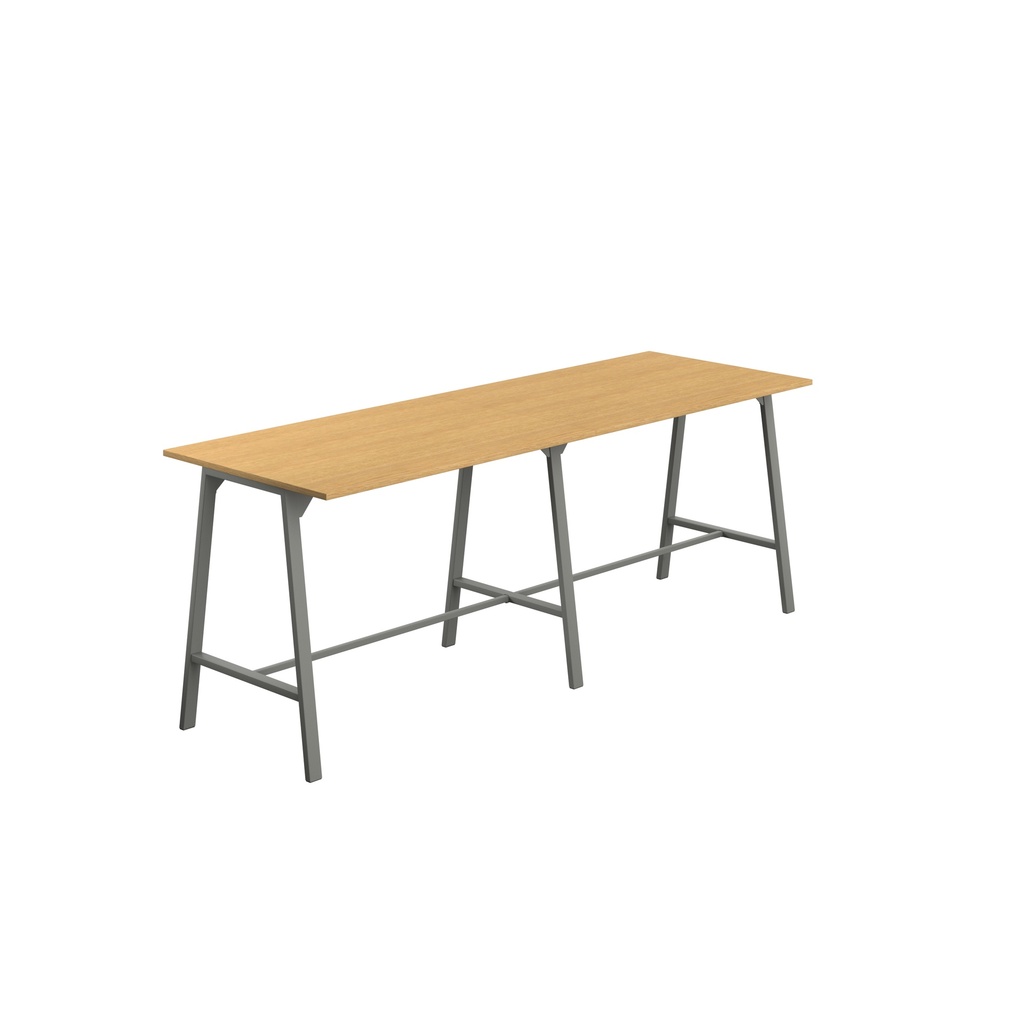 Titan High Maker Rectangular Table (FSC) | 1500 X 1000 | Anthracite/Sorano Oak