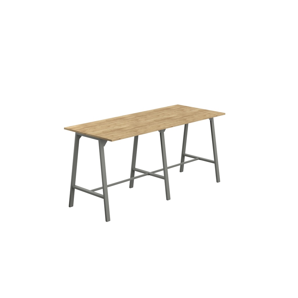 Titan High Maker Rectangular Table (FSC) | 1200 X 1000 | Anthracite/Natural Nebraska Oak