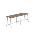 Titan High Maker Rectangular Table (FSC) | 1500 X 1000 | White/Grey Nebraska Oak