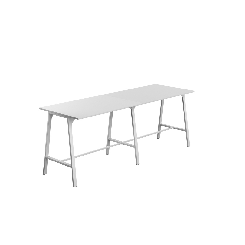 Titan High Maker Rectangular Table (FSC) | 1500 X 1000 | White/White