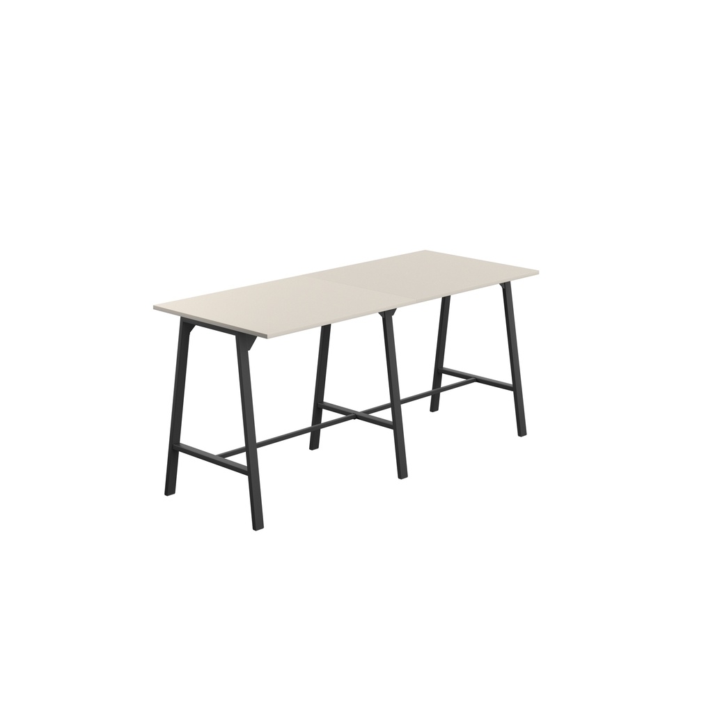 Titan High Maker Rectangular Table (FSC) | 1200 X 1000 | Black/Grey