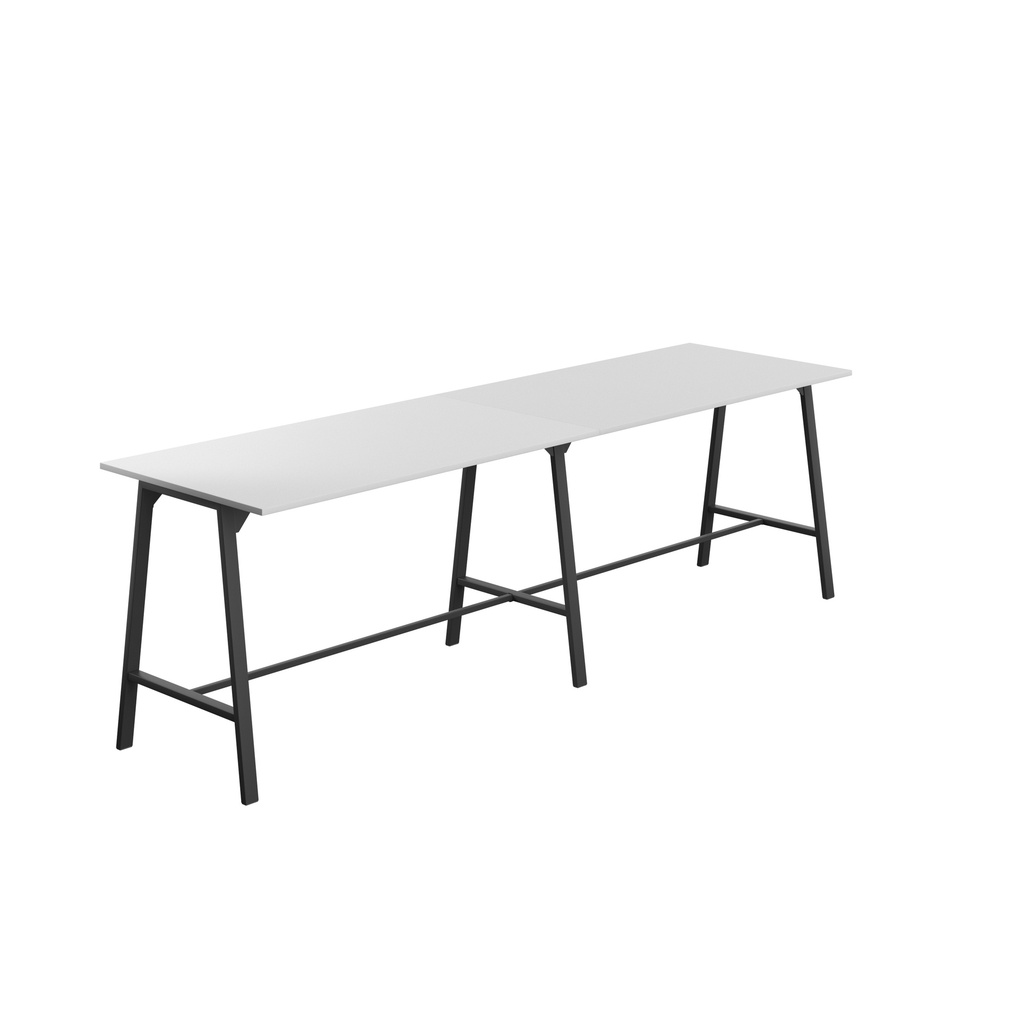 Titan High Maker Rectangular Table (FSC) | 1800 X 1000 | Black/White