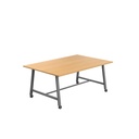 Titan Mobile Low Maker Rectangular Table (FSC) | 1800 X 1000 | Anthracite/Ellmau Beech