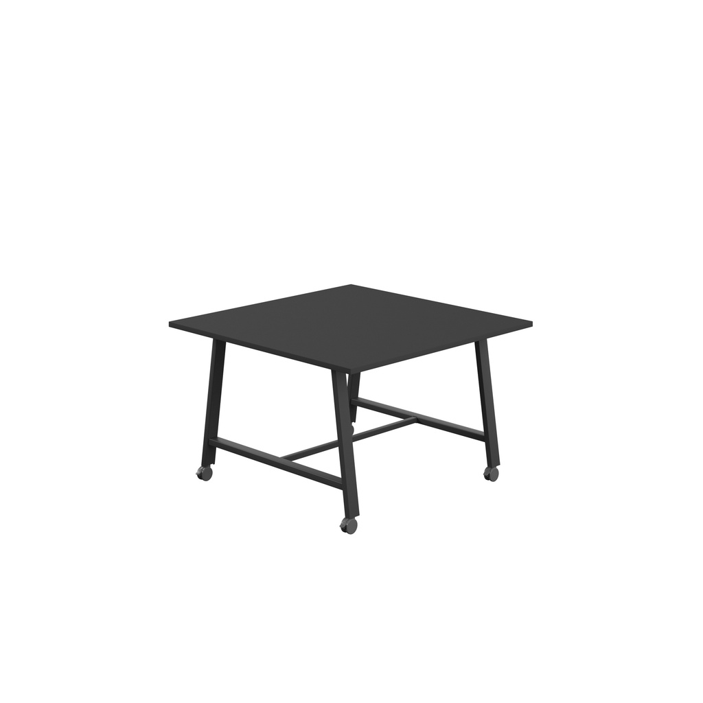 Titan Mobile Low Maker Rectangular Table (FSC) | 1200 X 1000 | Black/Black